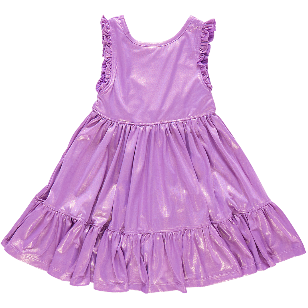 pink chicken purple sparkly dress Lame Laurie Dress - Purple Sparkle | Pink Chicken