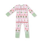 Angel Dear - Sugar Plum Fairy Nutcracker Fair Isle 2 Way Zipper Romper
