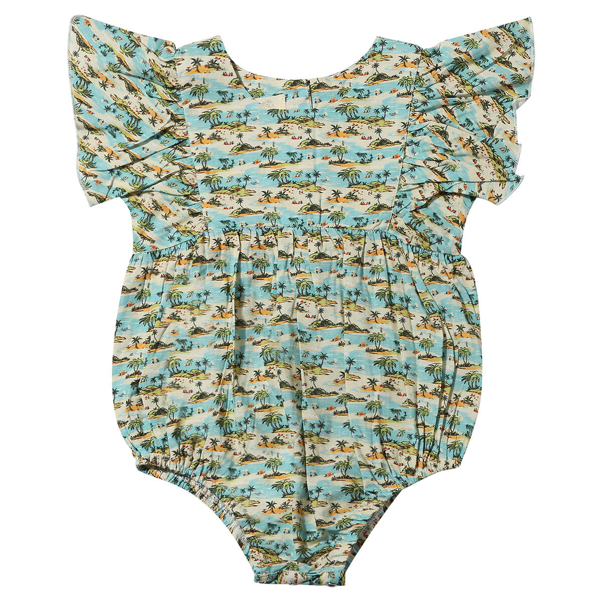 Vignette - Printed Miranda Ruffle Bubble Onesie