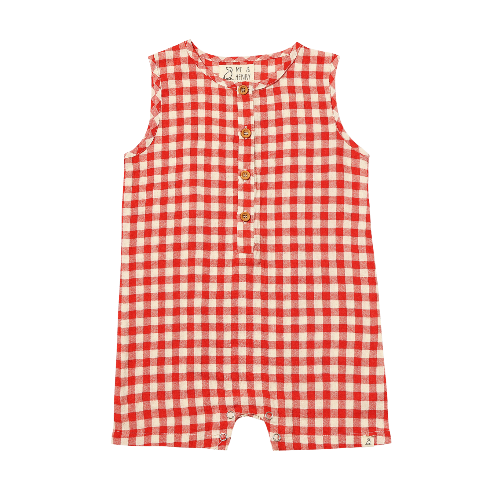 Me & Henry - Cabin Plaid Playsuit