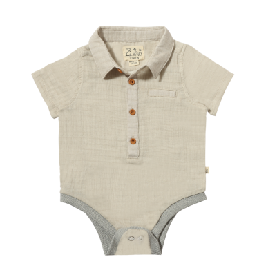 Me & Henry - Helford Woven Onesie Gauze