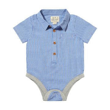 Me & Henry - Helford Woven Onesie