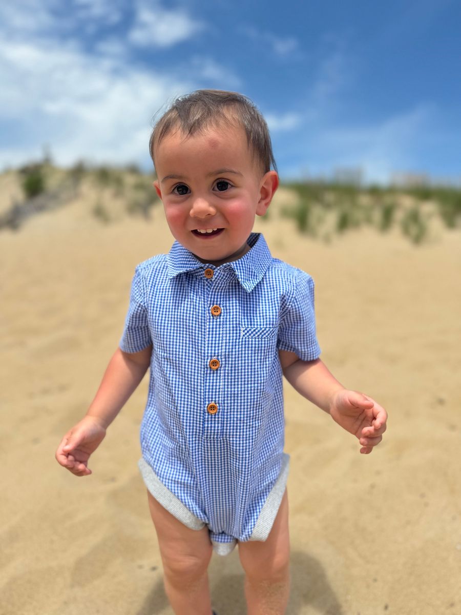 Me & Henry - Helford Woven Onesie