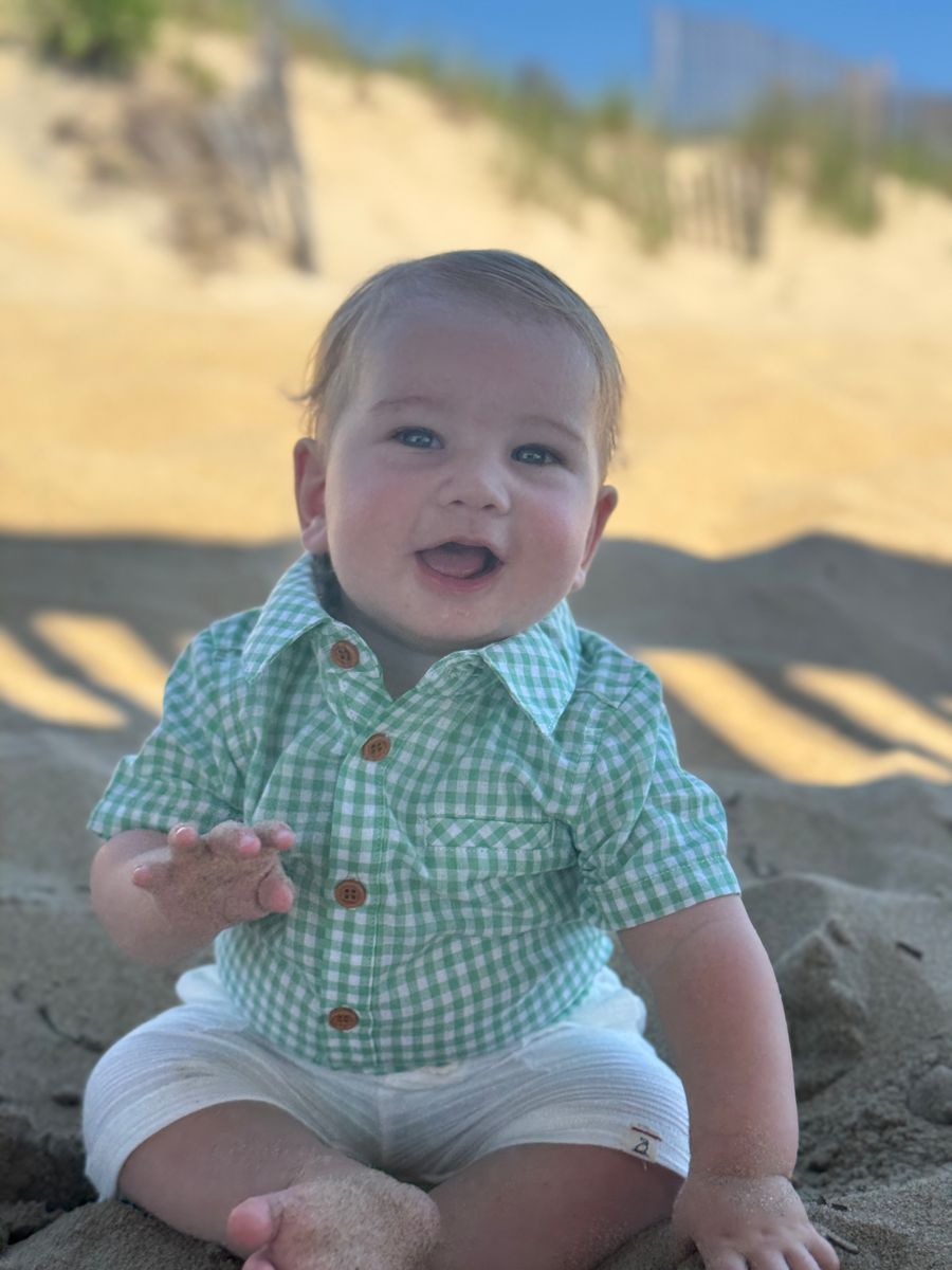 Me & Henry - Helford Woven Onesie