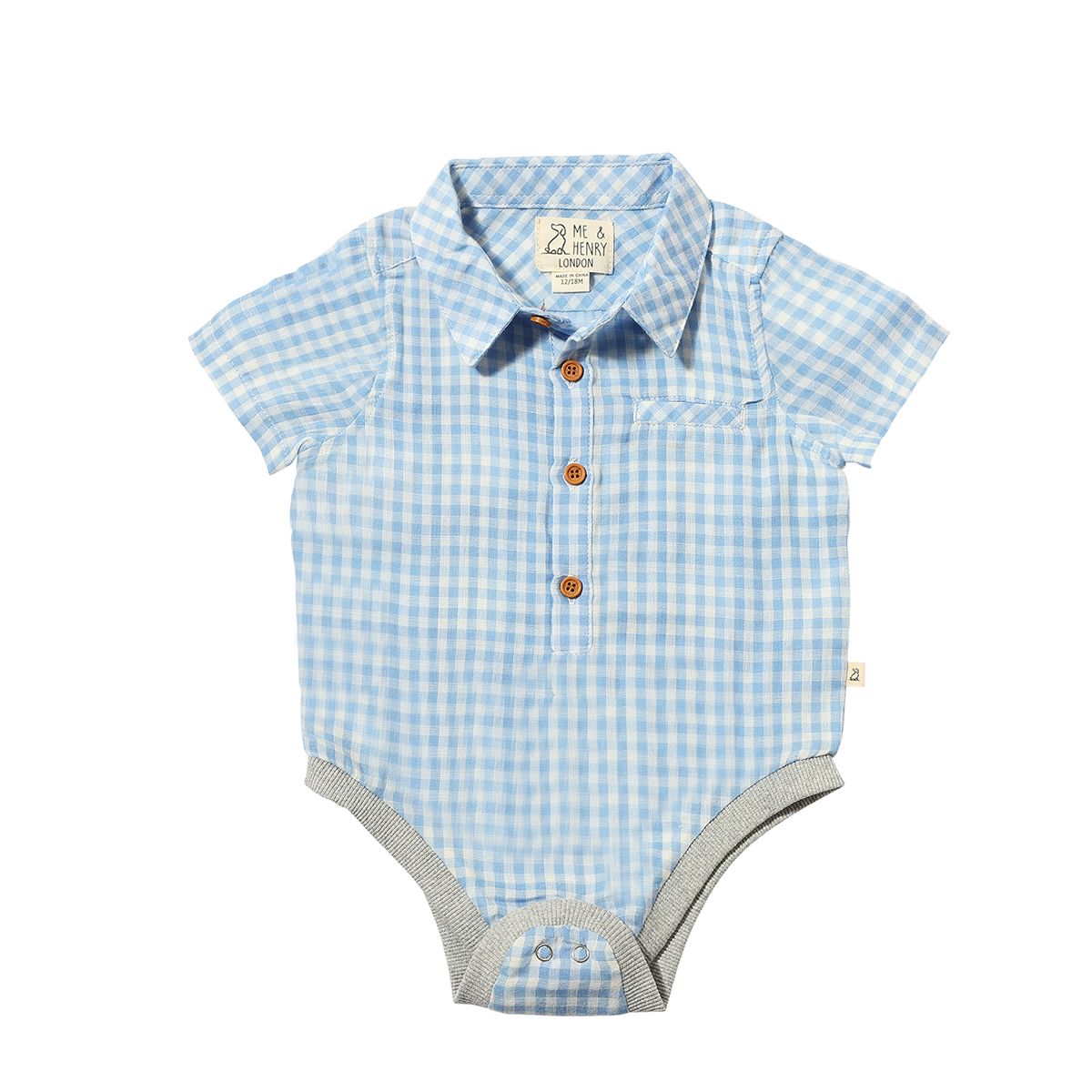 Me & Henry - Helford Woven Onesie
