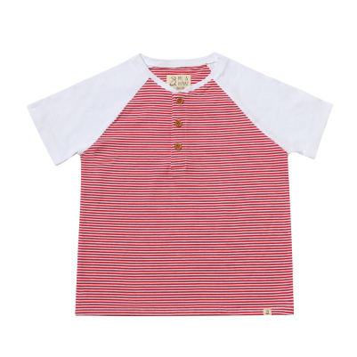Me & Henry - Red & White Stripe Shirt