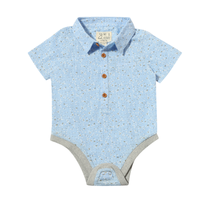 Me & Henry - Helford Woven Onesie