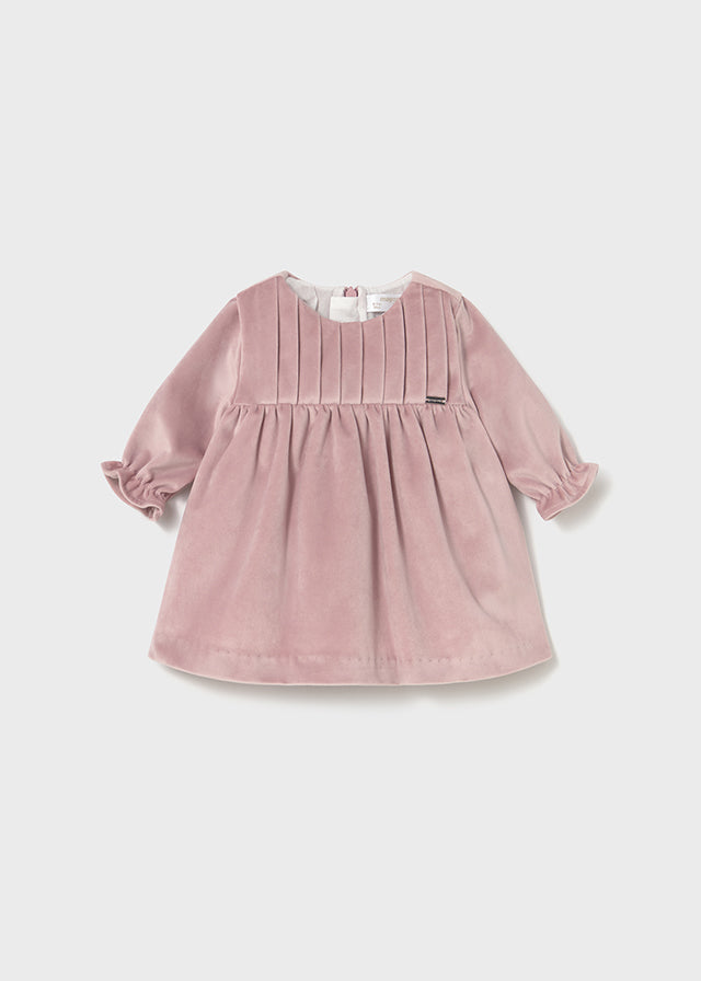 Mayoral Newborn - Pink Velvet Dress