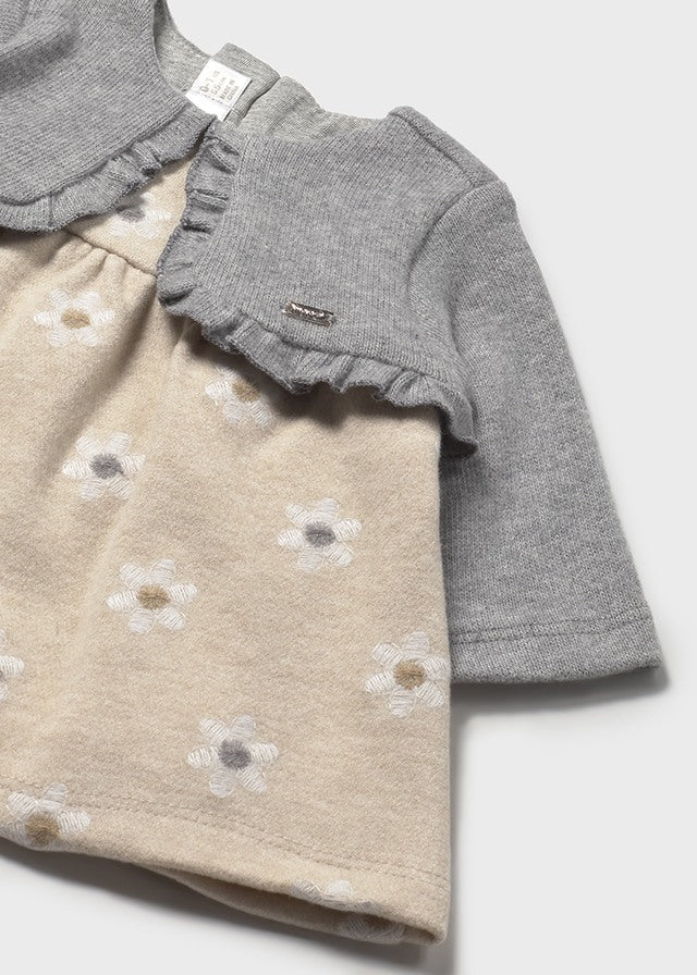Mayoral Newborn - Knit Dress with Cardigan