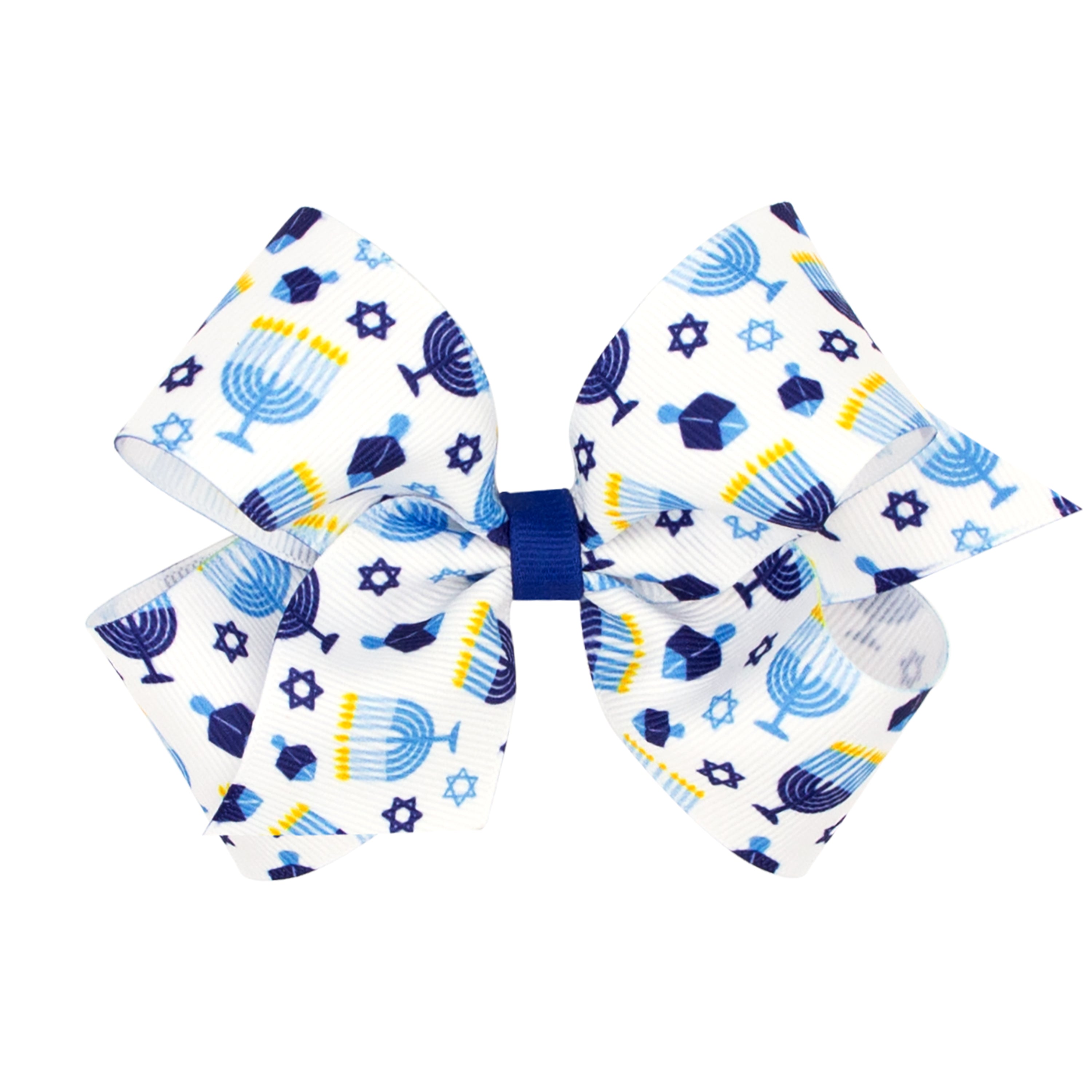 Wee Ones - Medium GG Hanukkah Print Bow