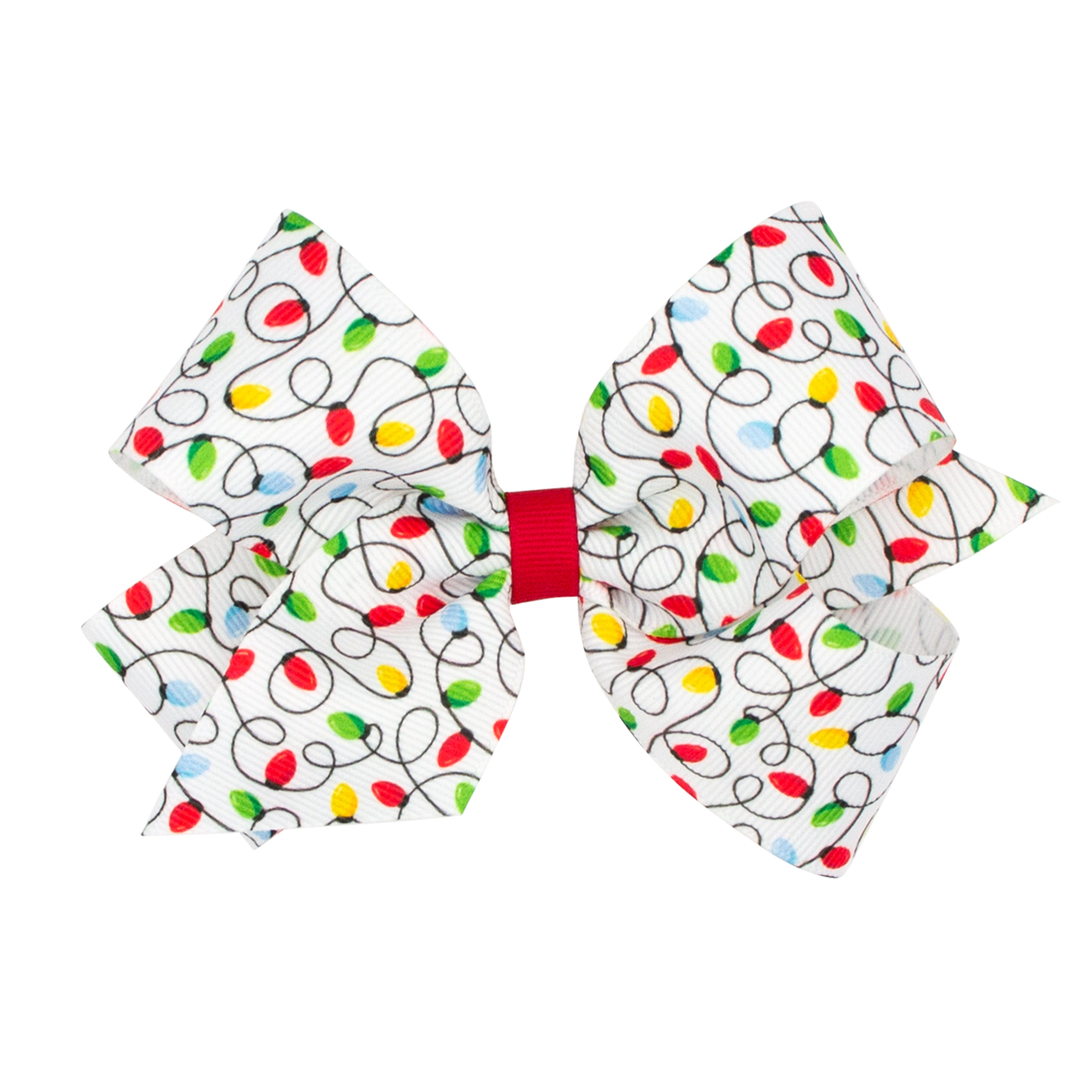 Wee Ones - Medium Christmas Print Bow