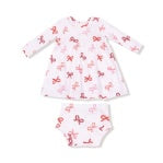 Angel Dear - Candy Cane Bows Dress and Bloomer