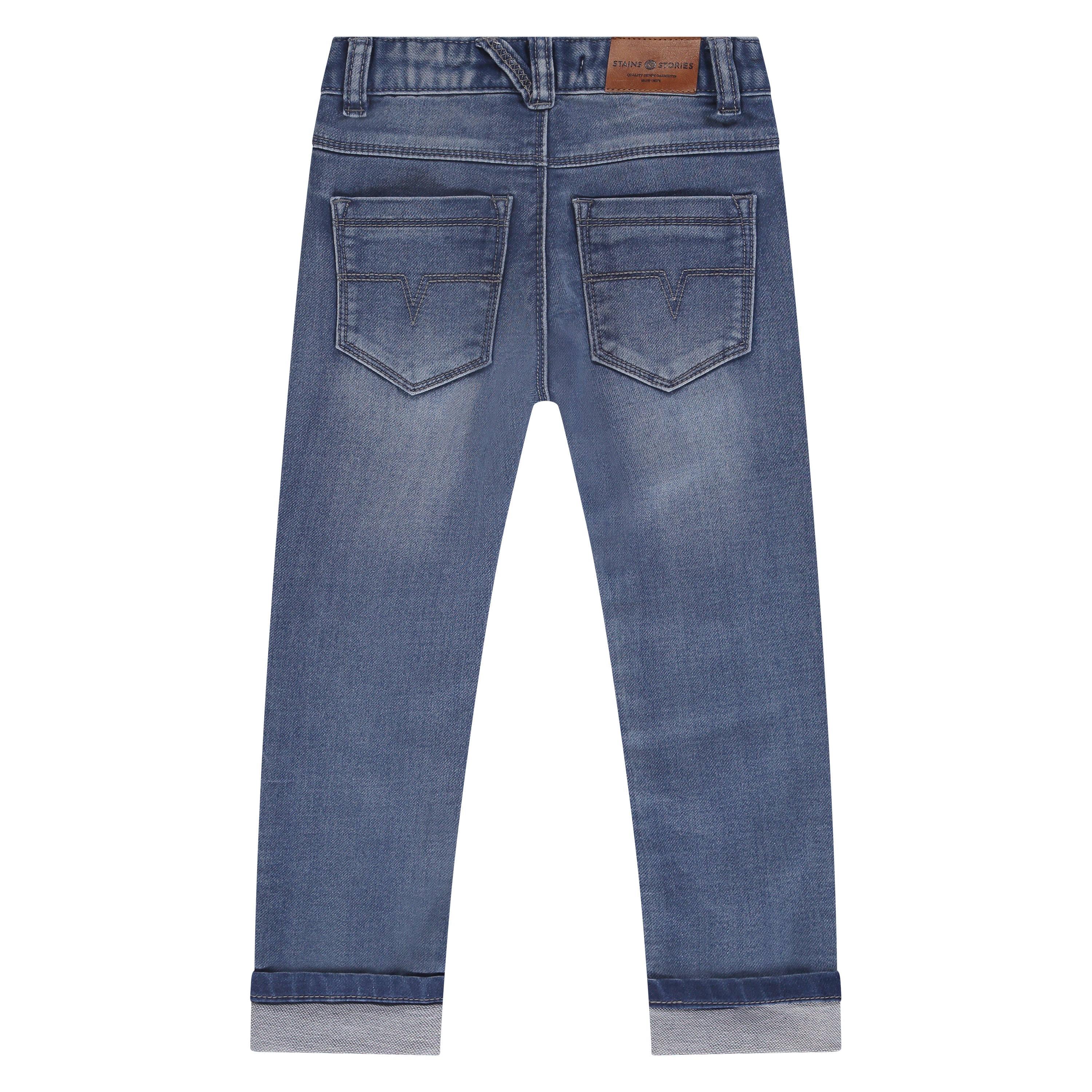 Boys Stains & Stories Medium Blue Denim Jeans