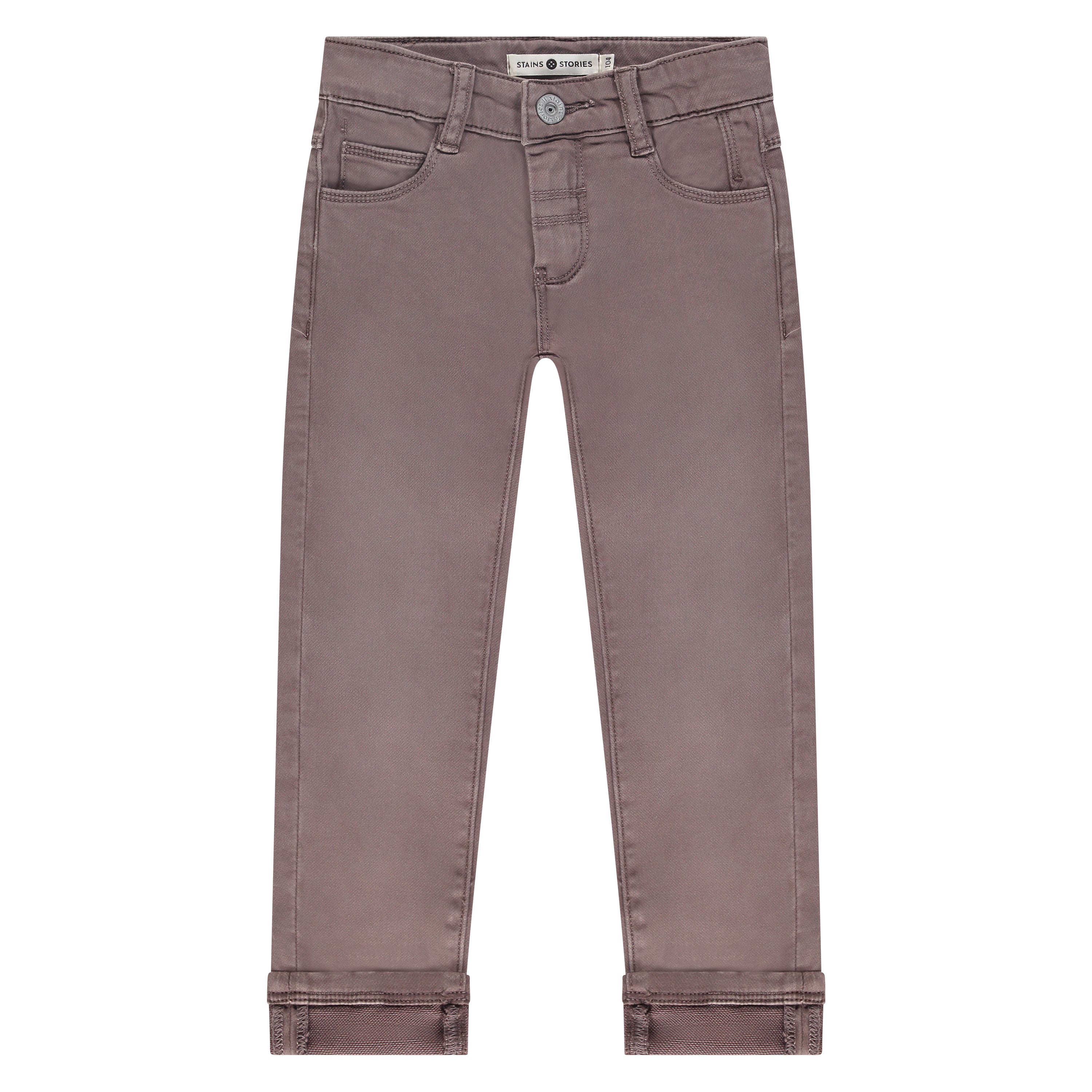 Boys Brown Denim Pants