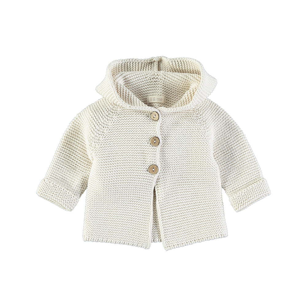 Layette Knit Hooded Jacket