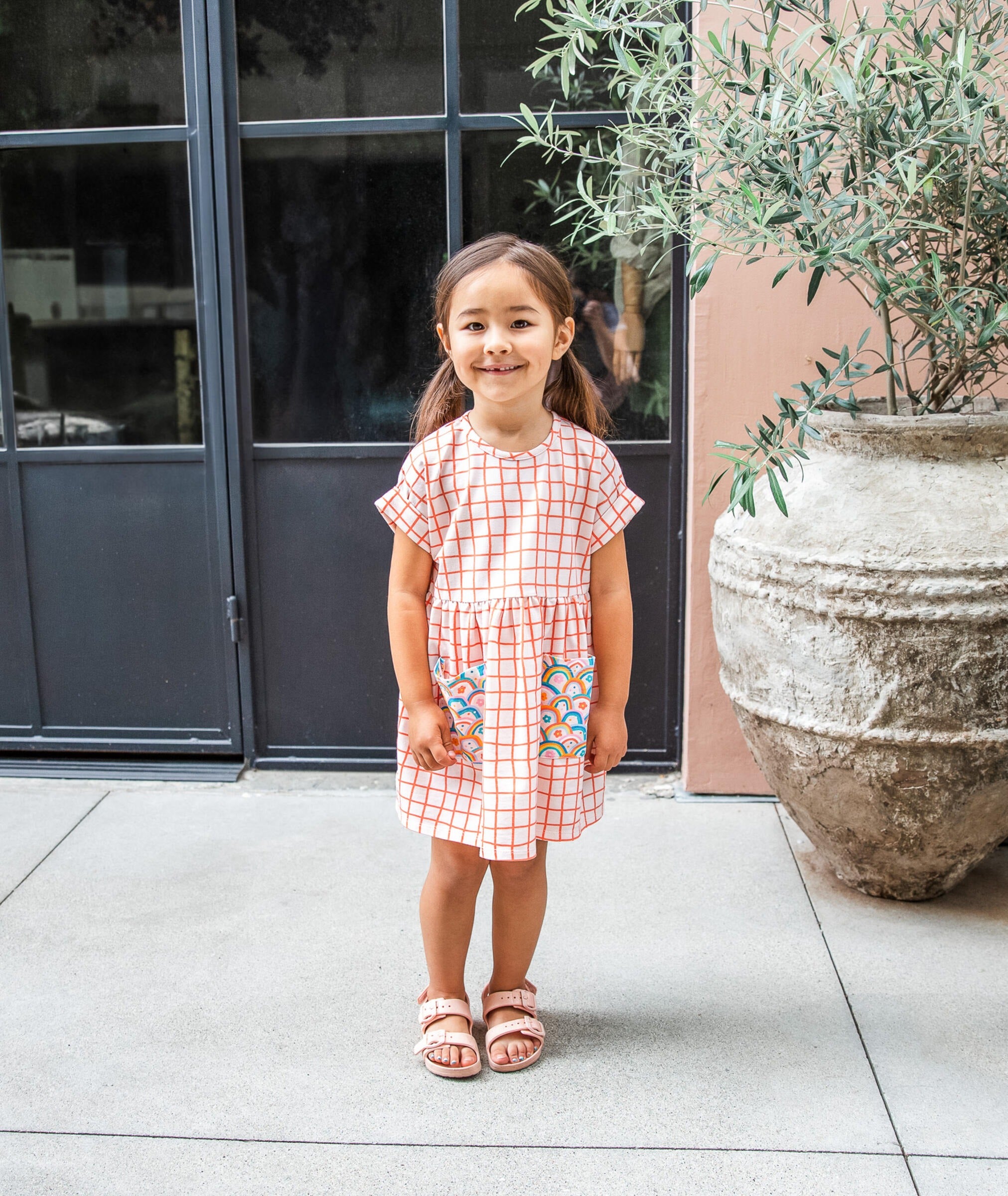 Maxime Dress Double Rainbow - The Cutest Little