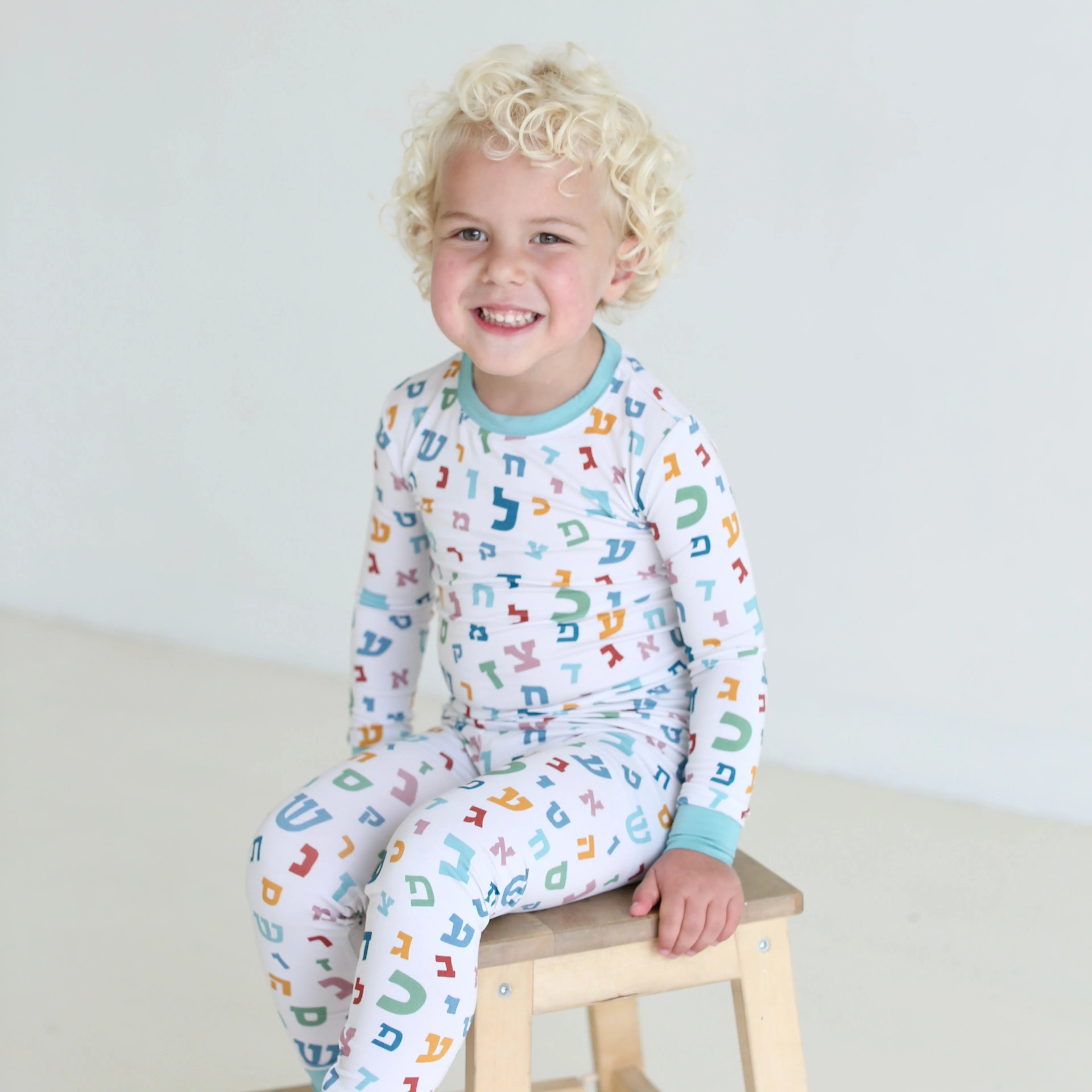 Shiloh & Kate - Aleph Bet Two-Piece Sleepwear Set