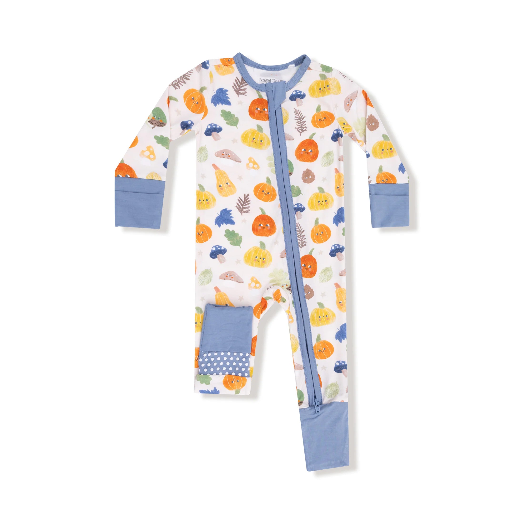 Angel Dear - Autumn Pumpkins 2 Way Zipper Romper
