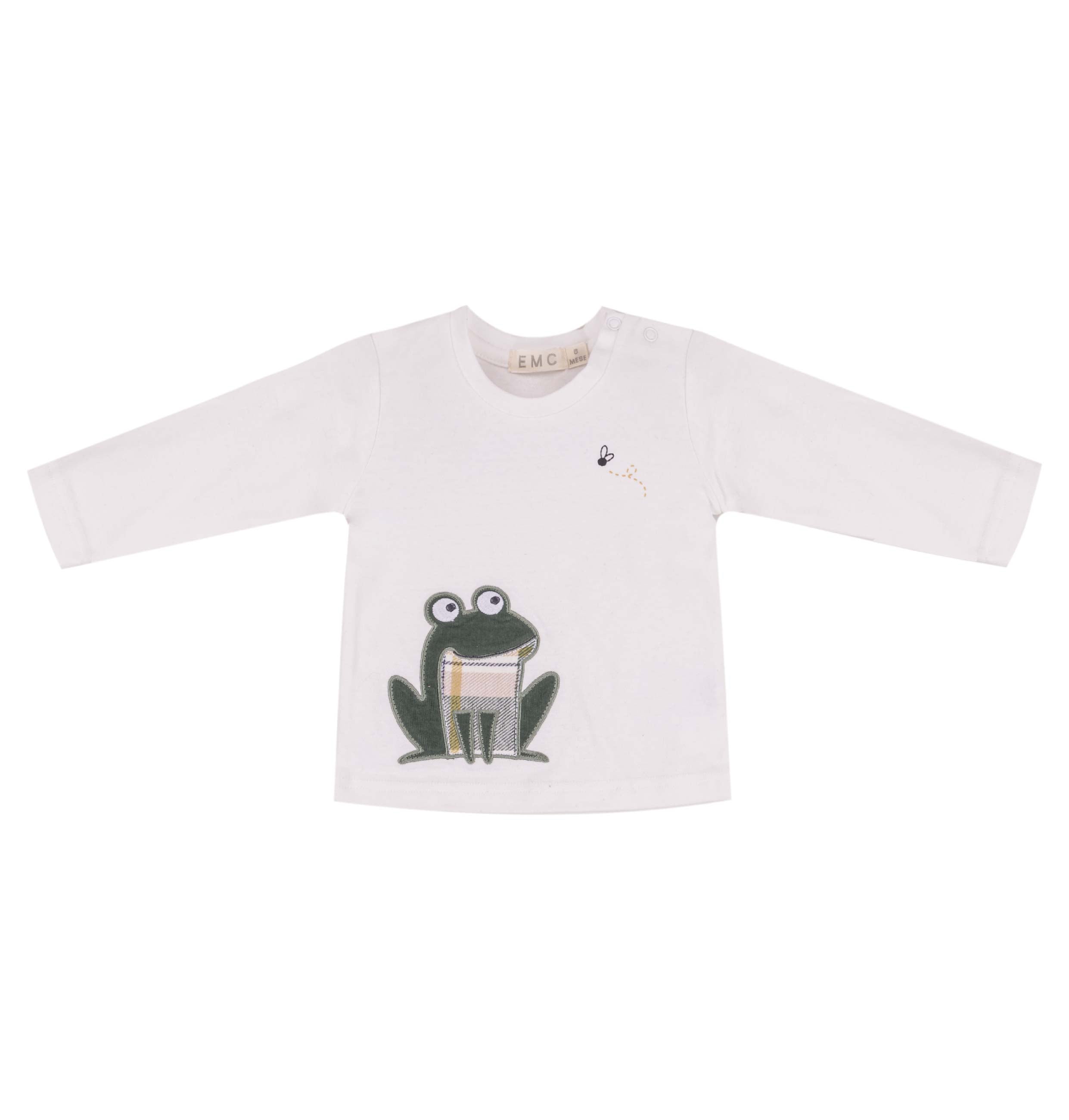 Boys Frog Graphic Long Sleeve T-shirt