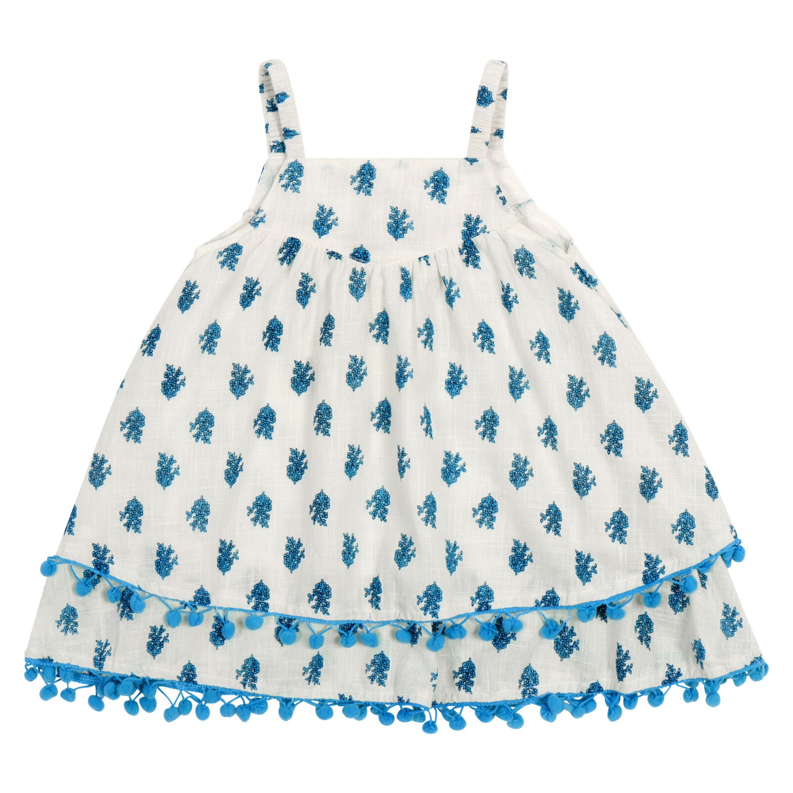Poppet & Fox - Blue Floral Layered Dress