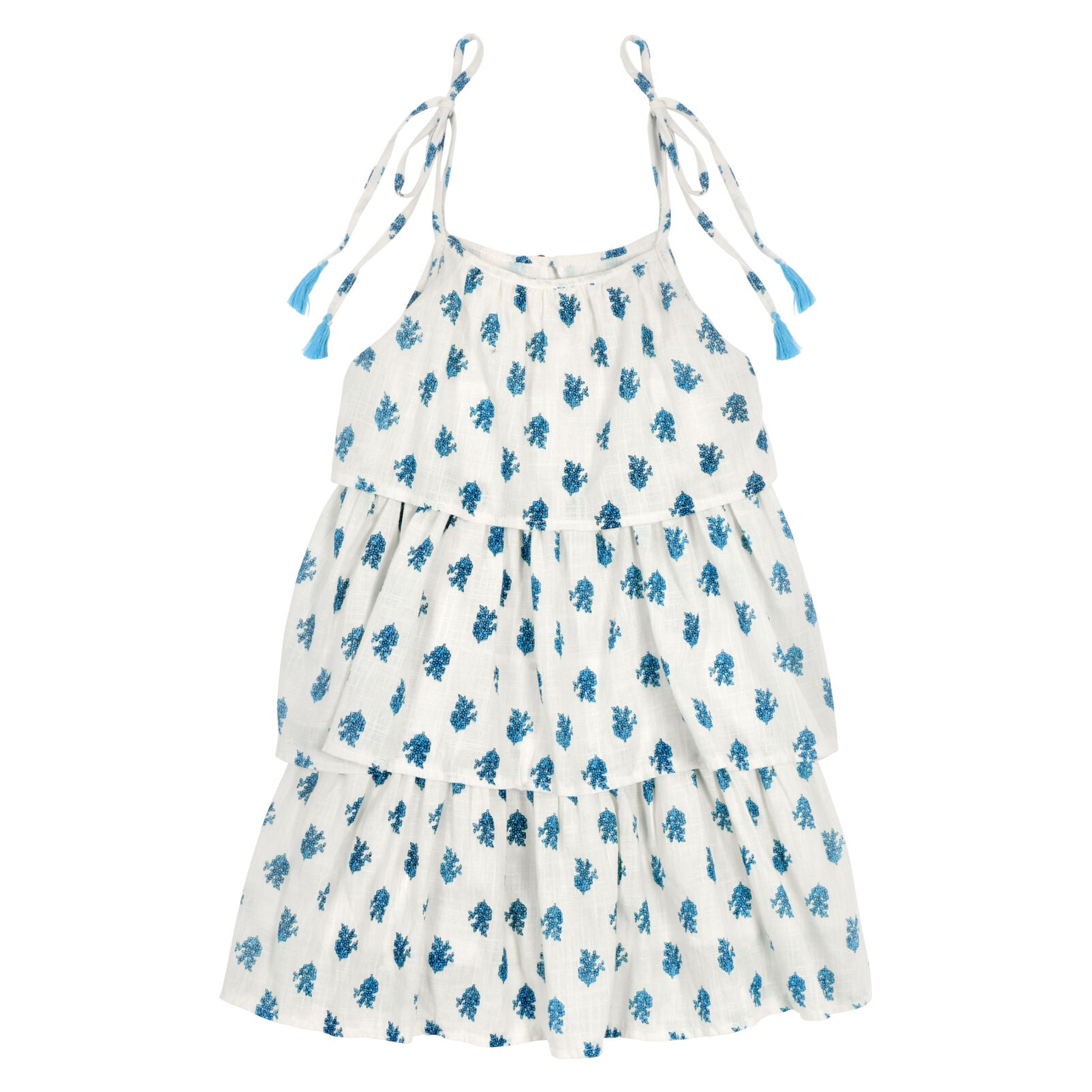 Poppet & Fox - Blue Floral Layered Dress
