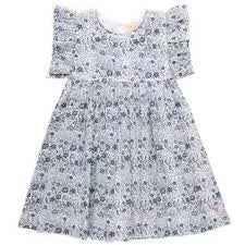 Pink Chicken - Blue Verbena Floral Sarita Dress