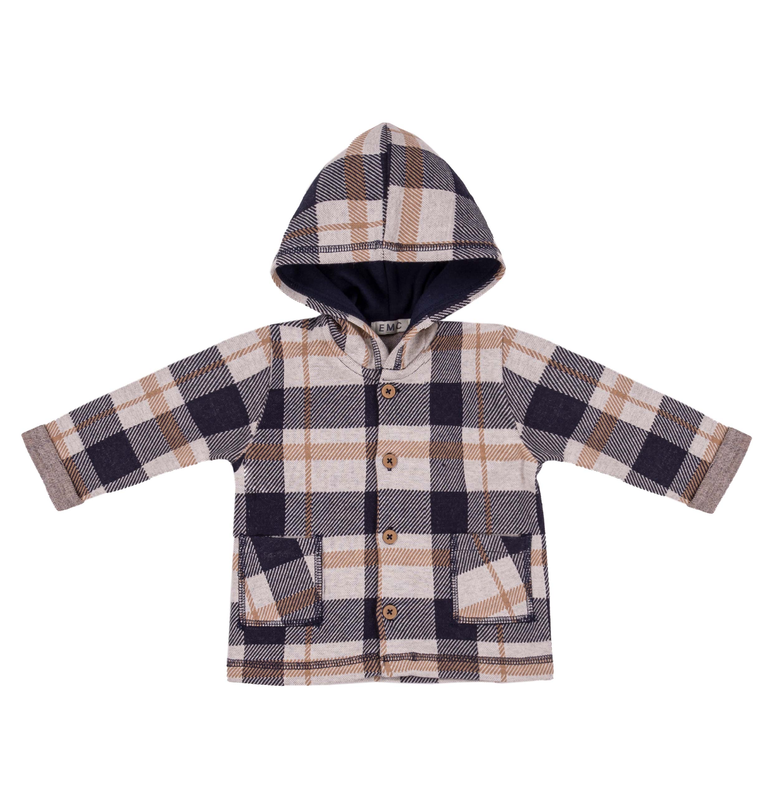 Checkered Yarn Dyed Hoodie