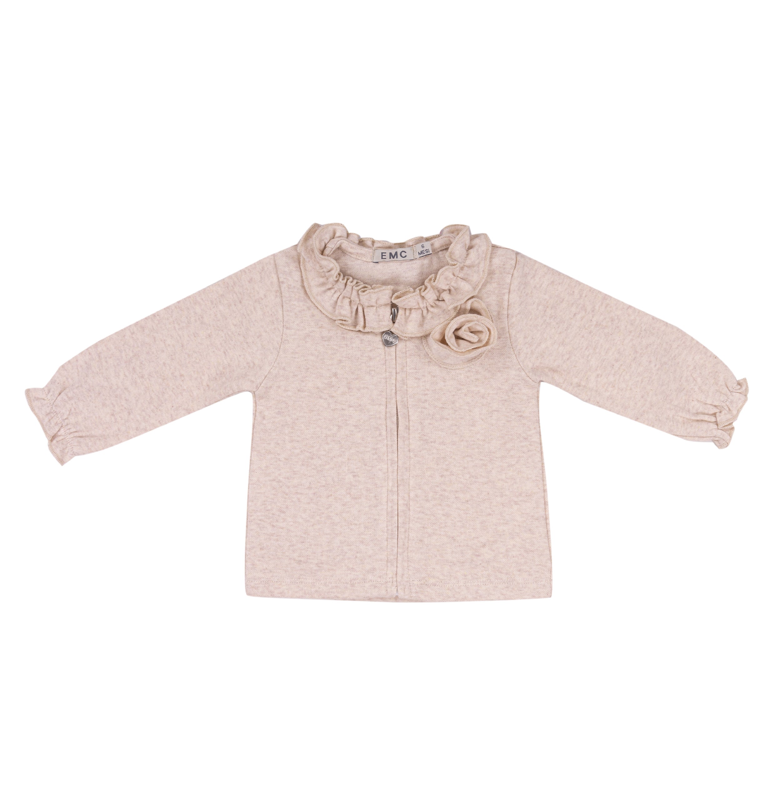 Girl's Knit Zip Up Sweatshirt