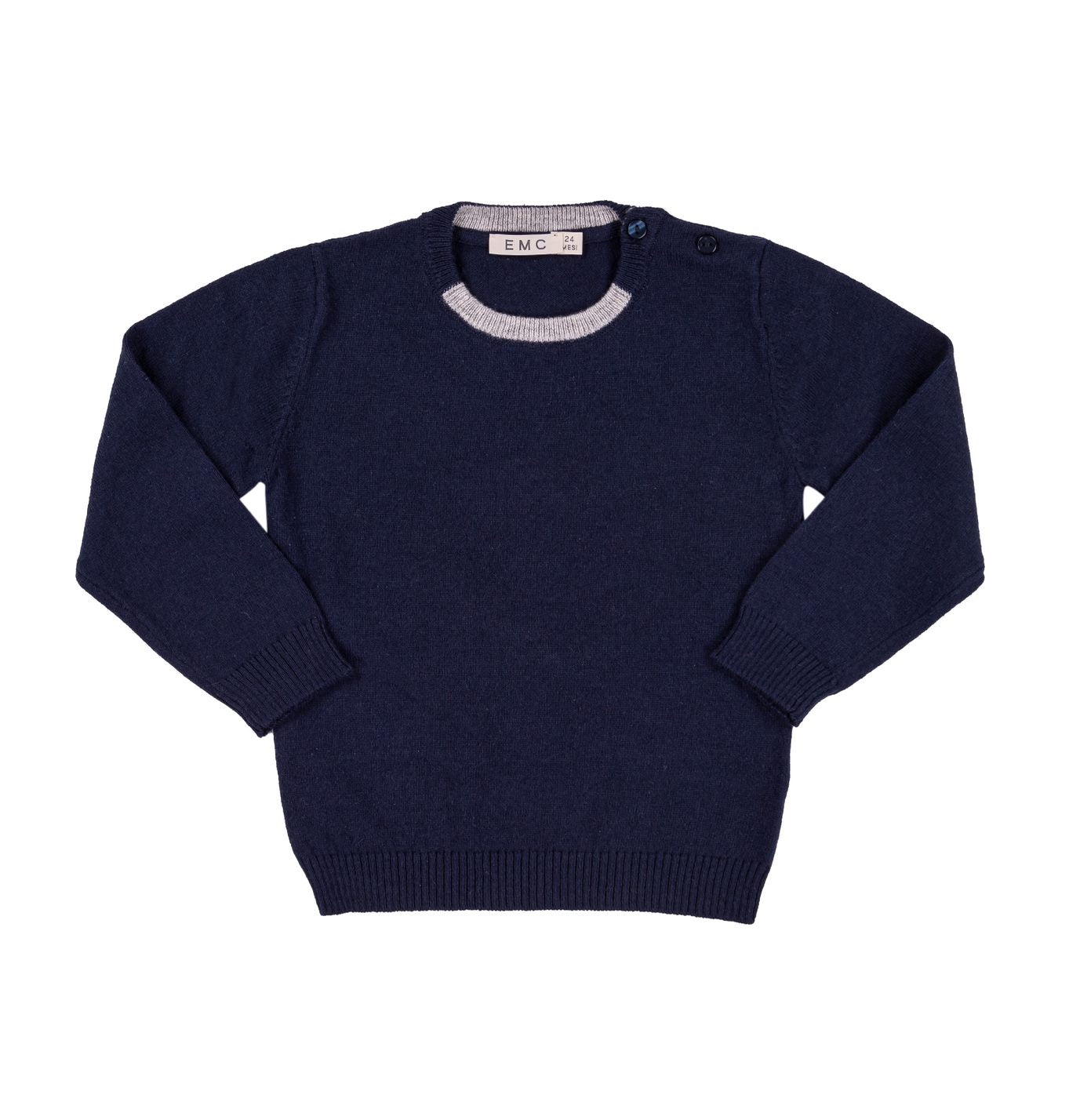 Boy's Navy Knit Sweater