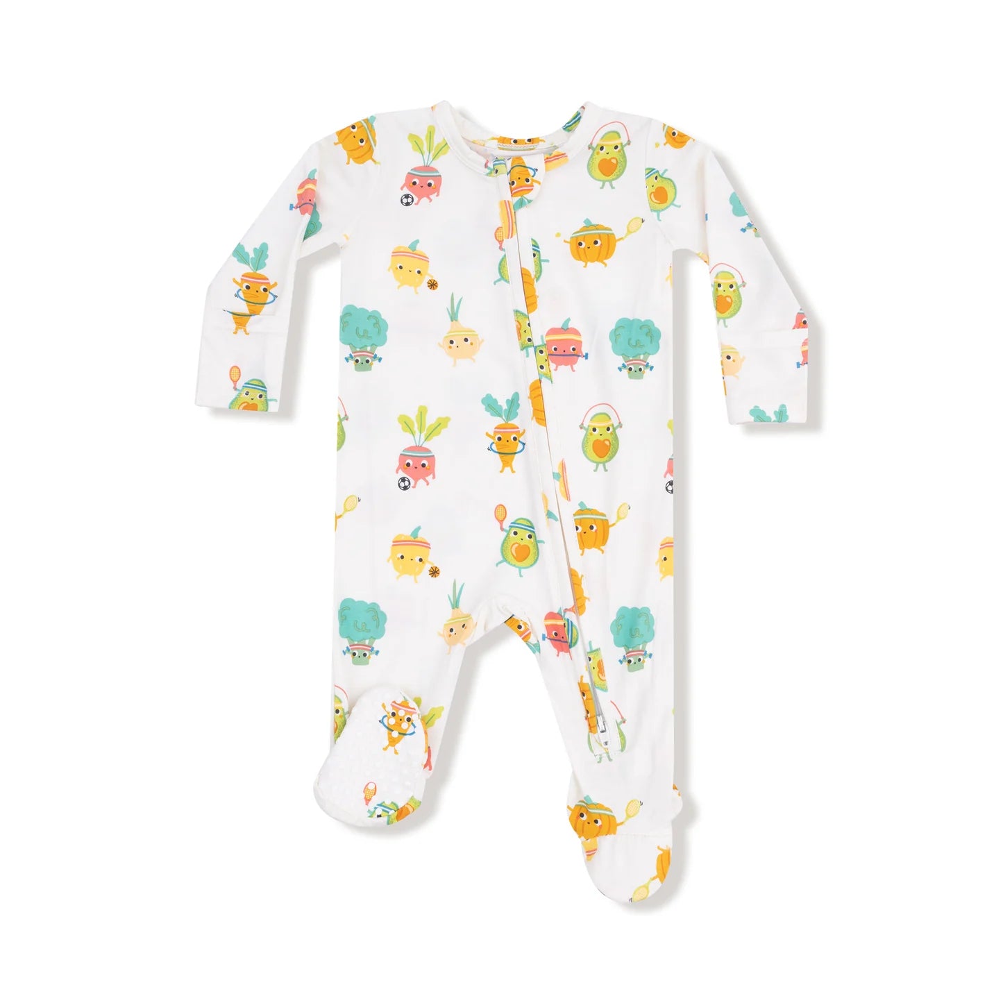 Angel Dear - Crunch Munch Veggie Sports 2 Way Zipper Footie