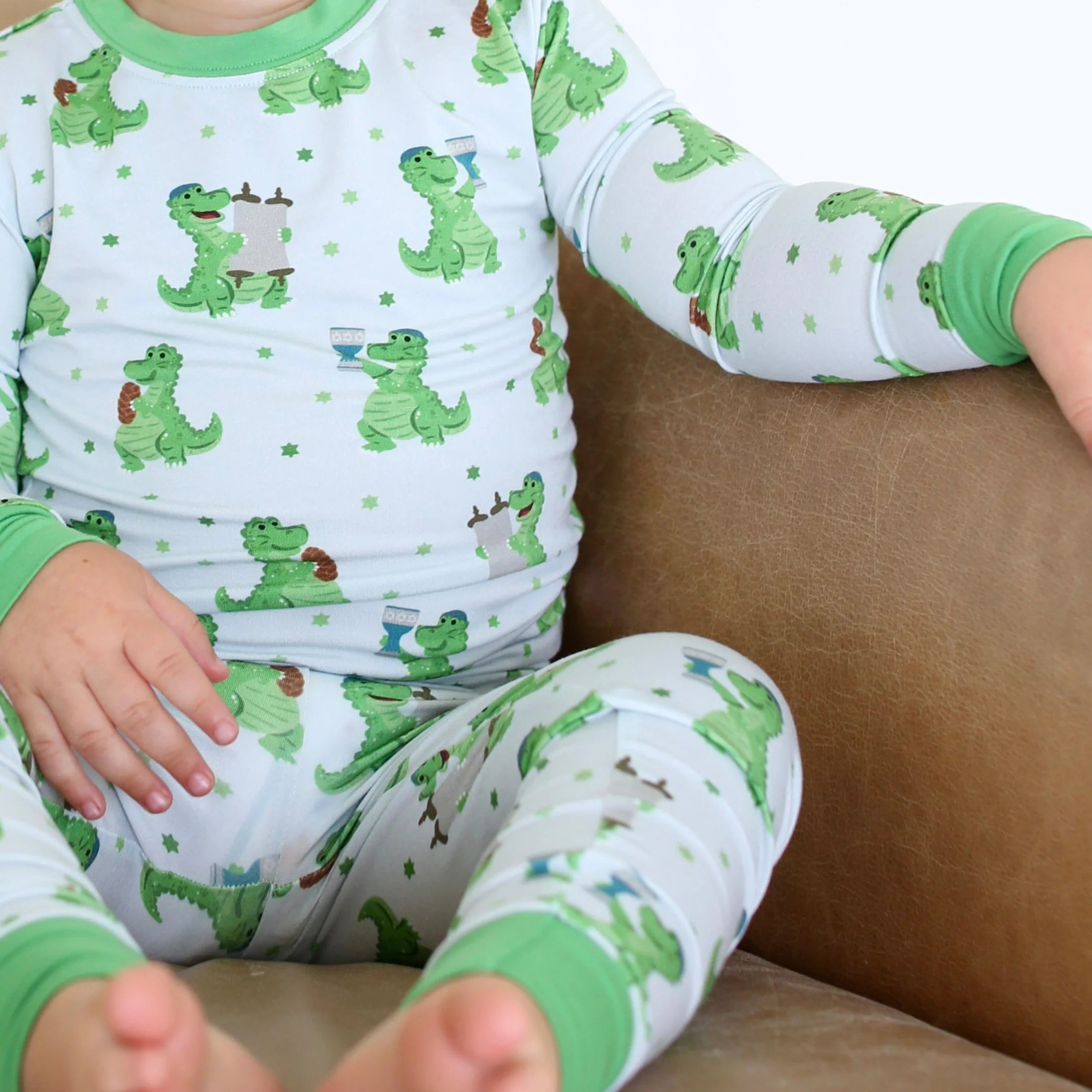 Shiloh & Kate - Dino Shabbat Two-Piece Sleepwear Set