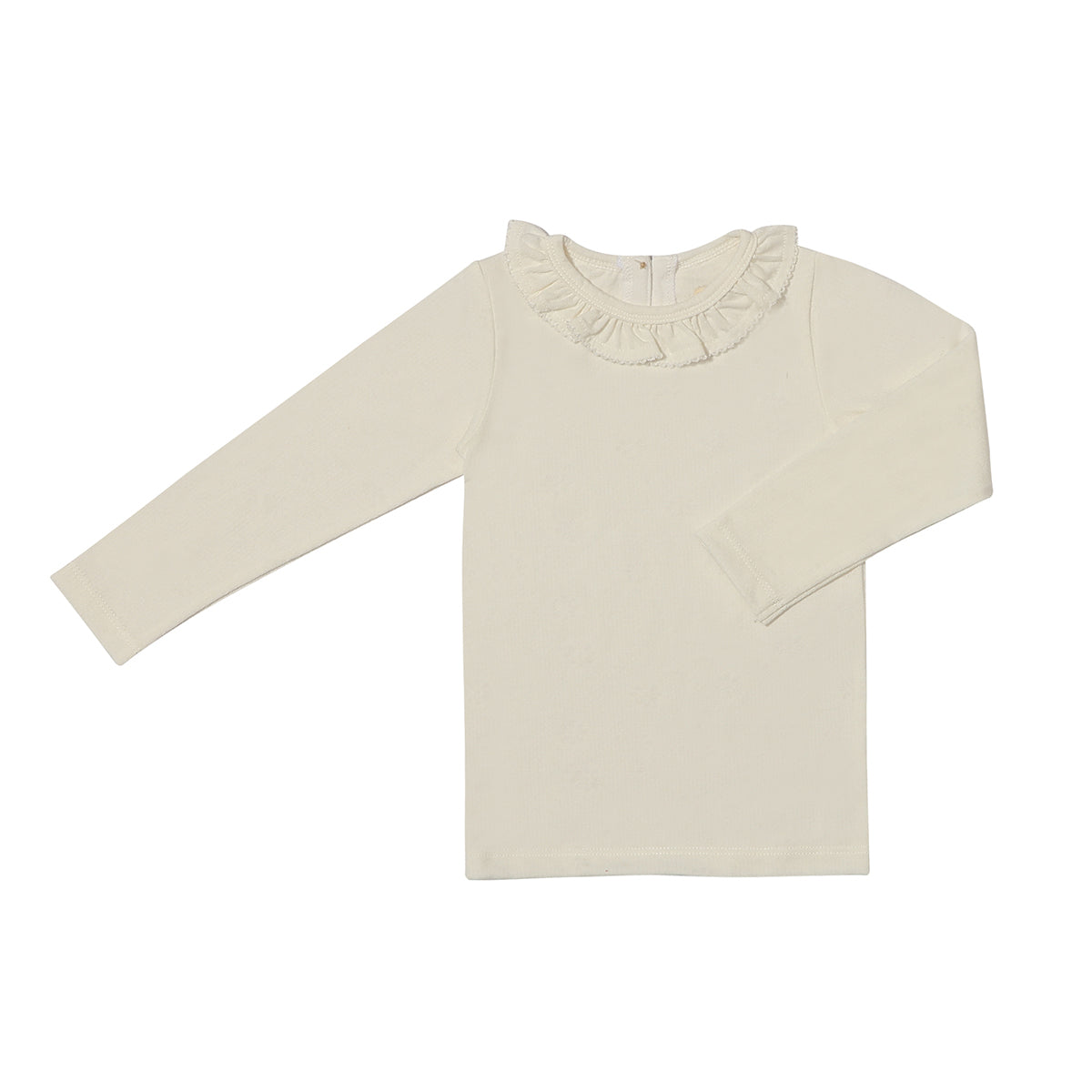 Ettie & H - Ivory Ruffle Collar Long Sleeve Shirt