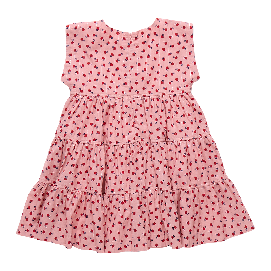 Pink Chicken Girls Peachy Dress Pink Roses