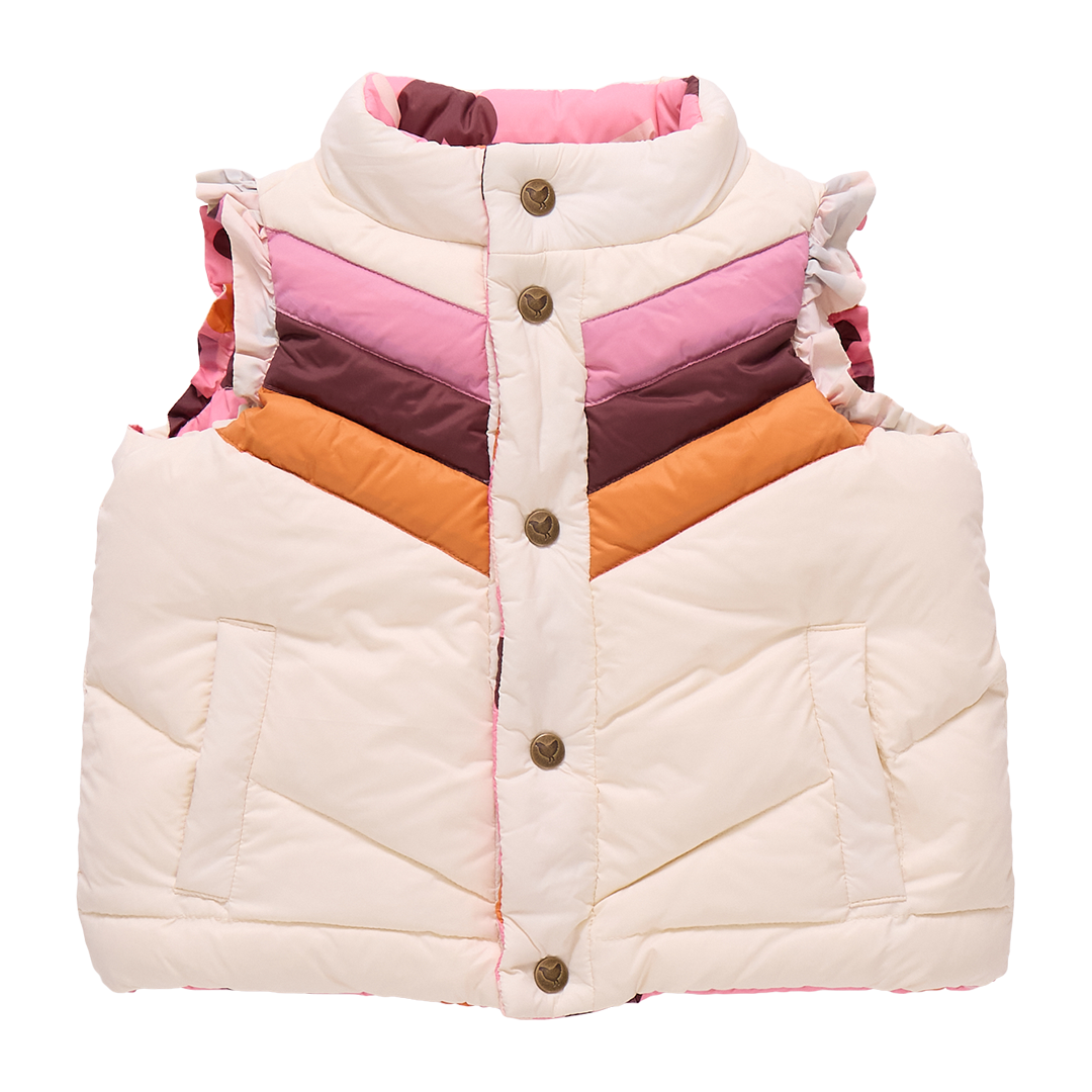 Pink Chicken - Girls Reversible Ruffle Ellis Vest