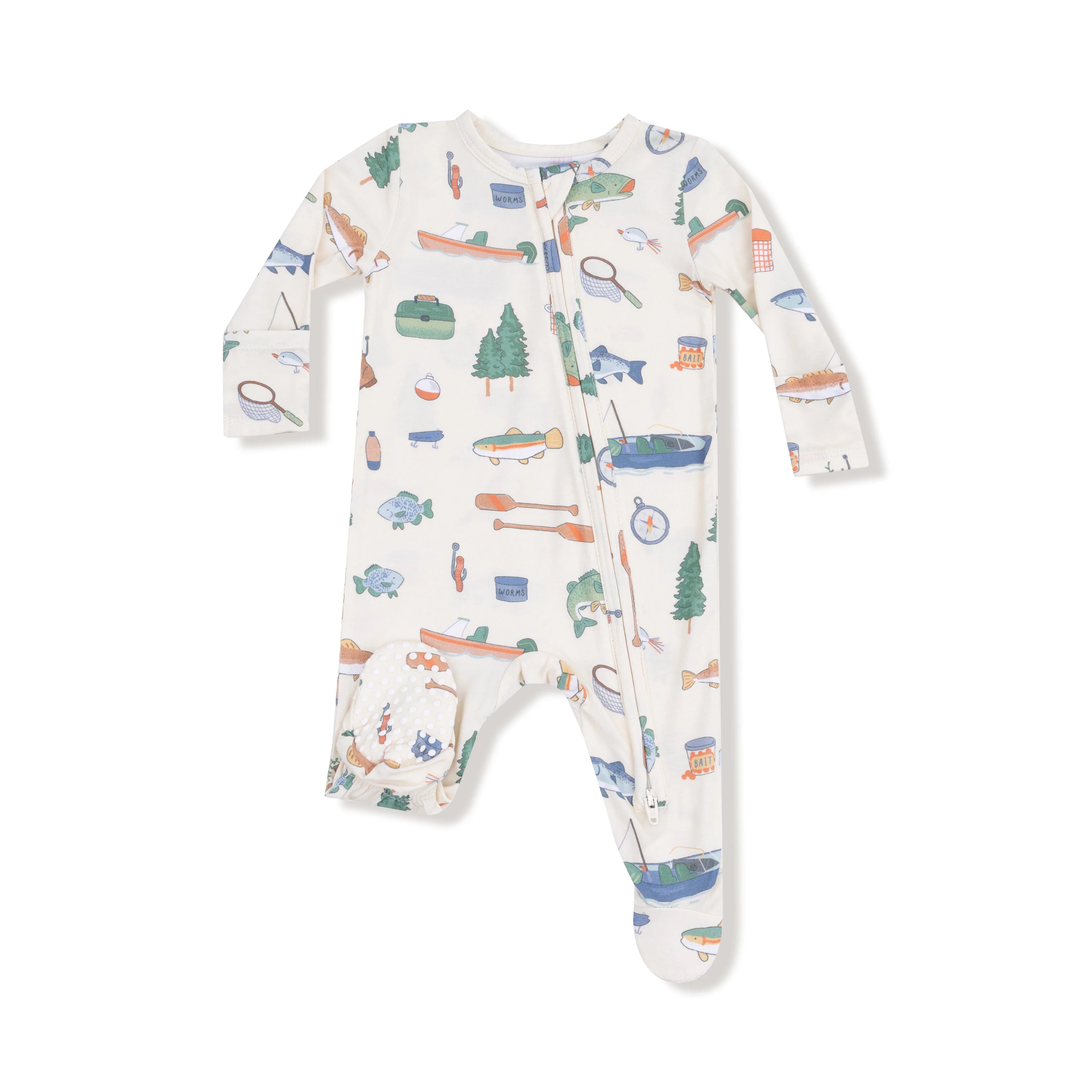 Angel Dear - Fishing Things 2 Way Zipper Footie