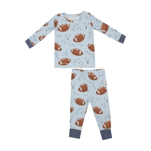 Footballs Blue - L/S Loungewear Set