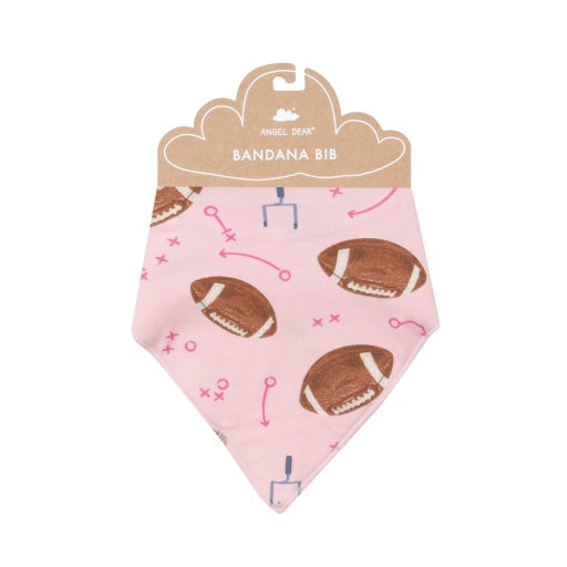 Footballs Pink - Bandana Bib