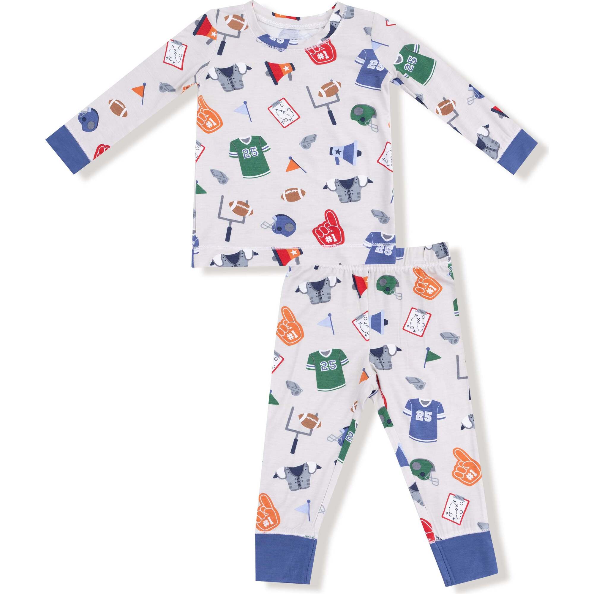 Angel Dear - Game Day Gray L/S Loungewear Set