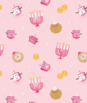 Angel Dear - Hanukkah Pink L/S Loungewear Set