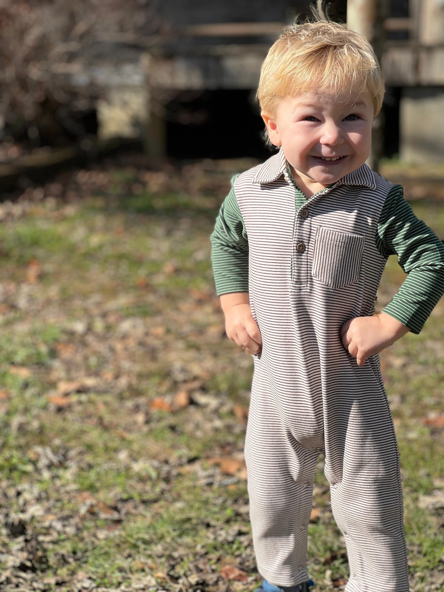 Arlington Cosy Polo Romper - The Cutest Little