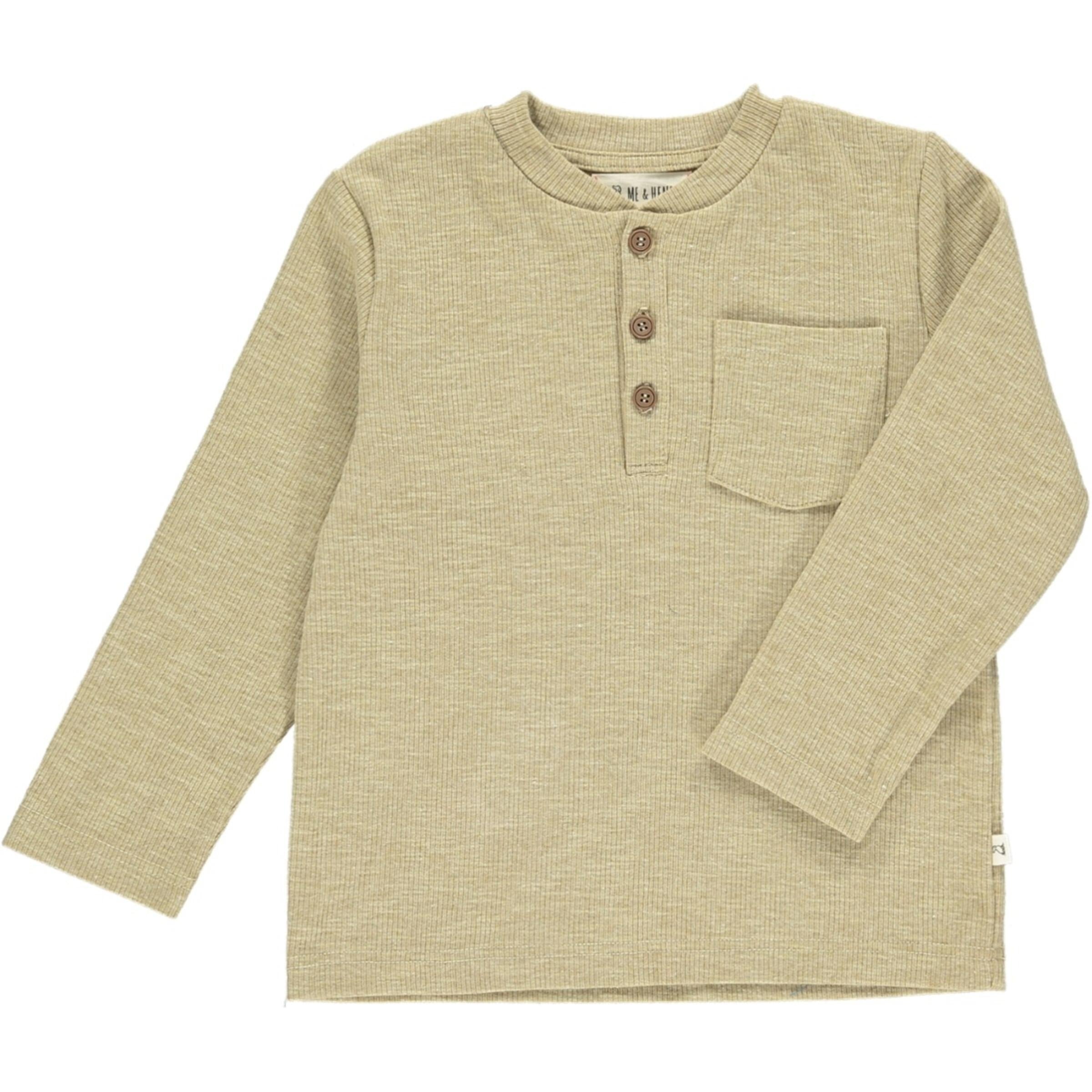 Benji Ribbed Henley - The Cutest Little