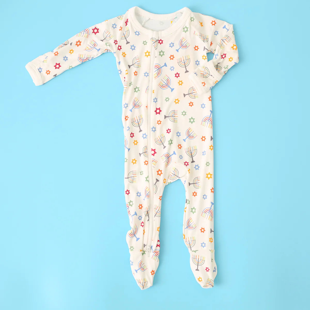 Bestaroo - Hanukkah Stars Zipper Romper