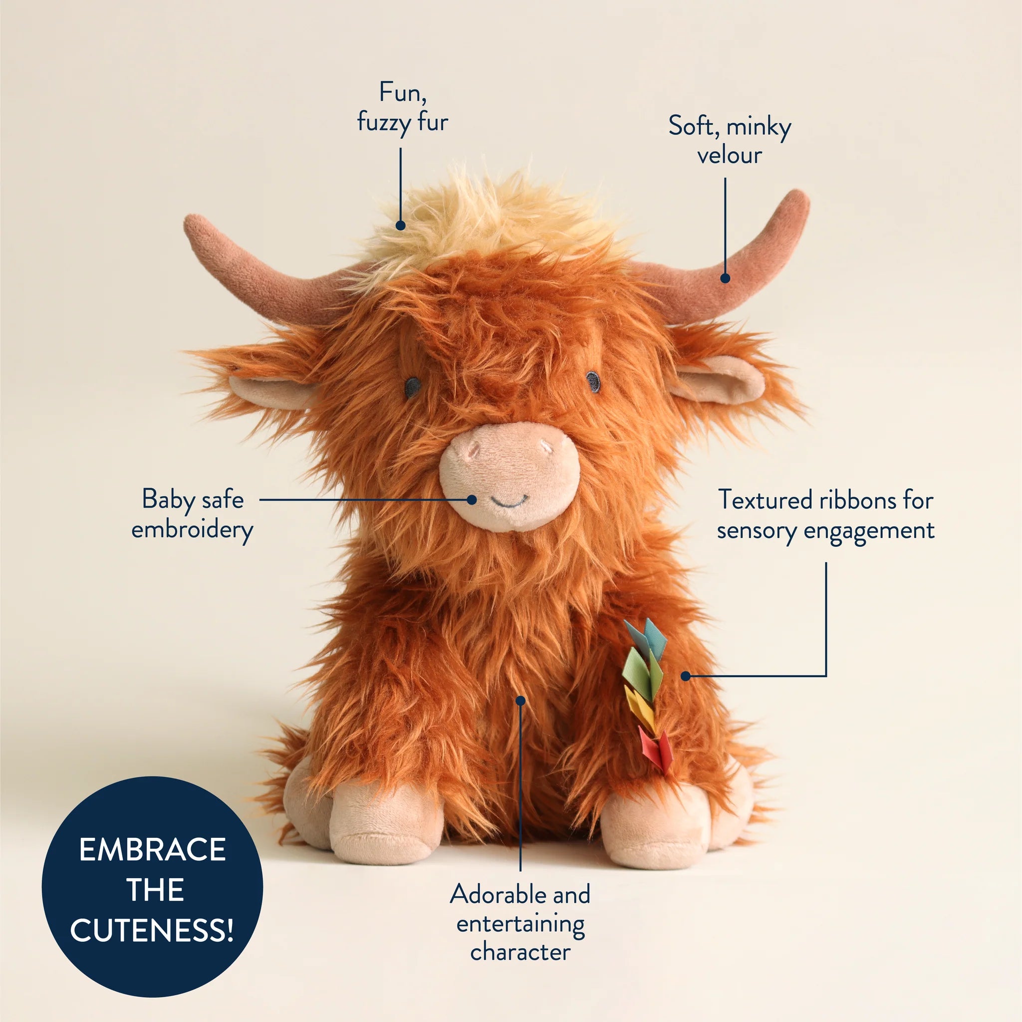 Itzy Ritzy - Sweetie Snuggles Wyatt the Highland Cow