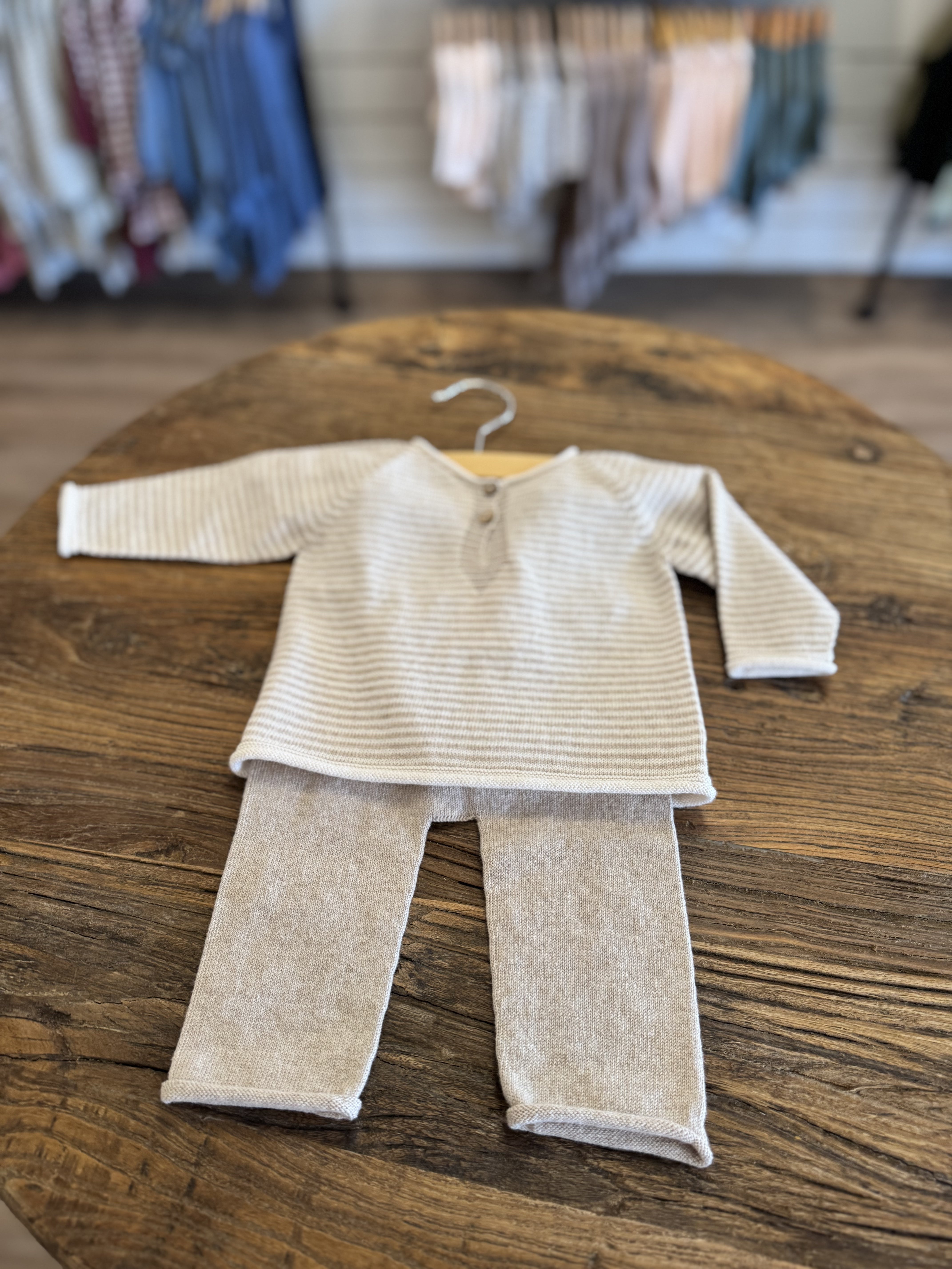 Layette Set - Cream & Toasted