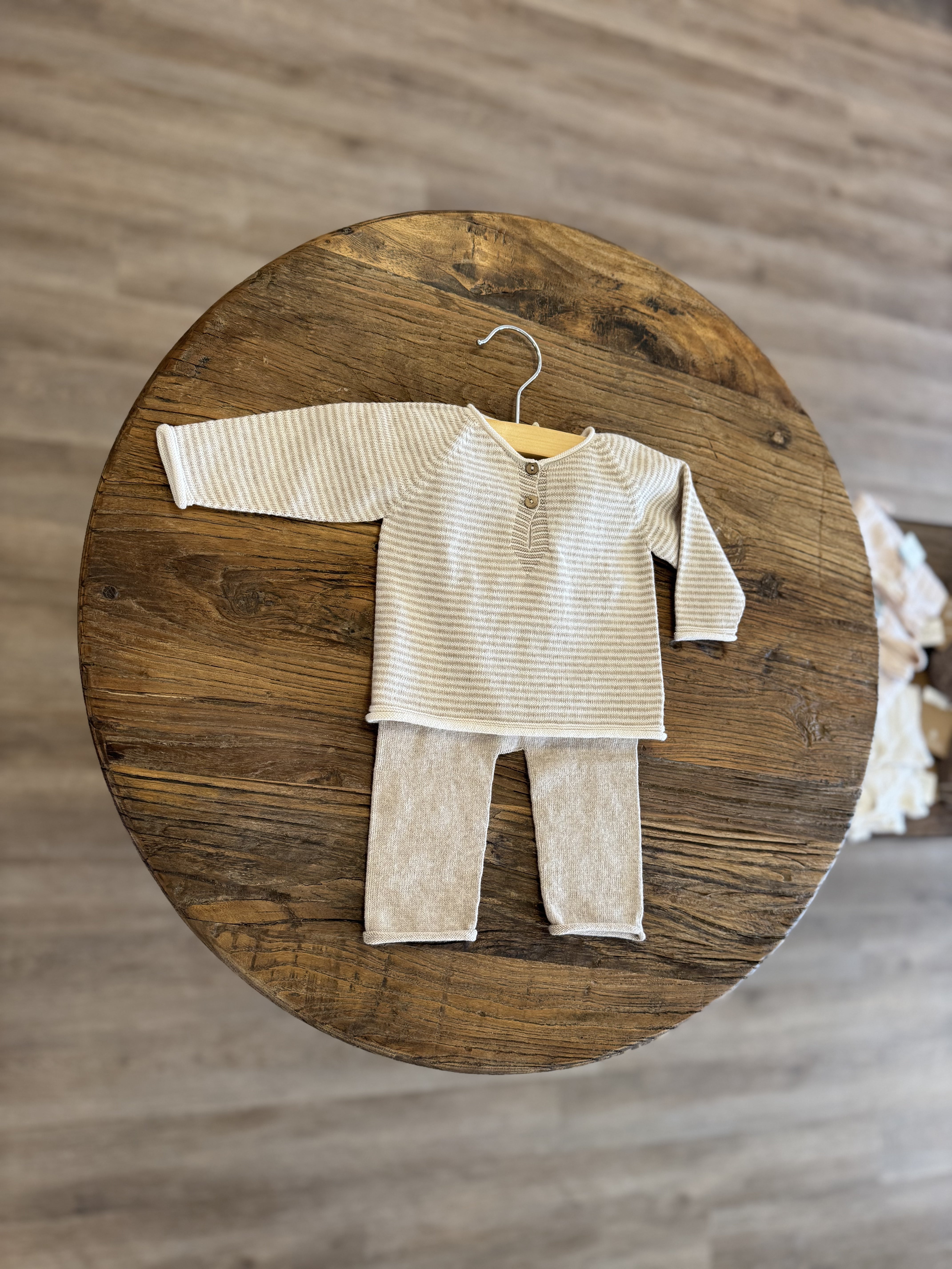 Layette Set - Cream & Toasted