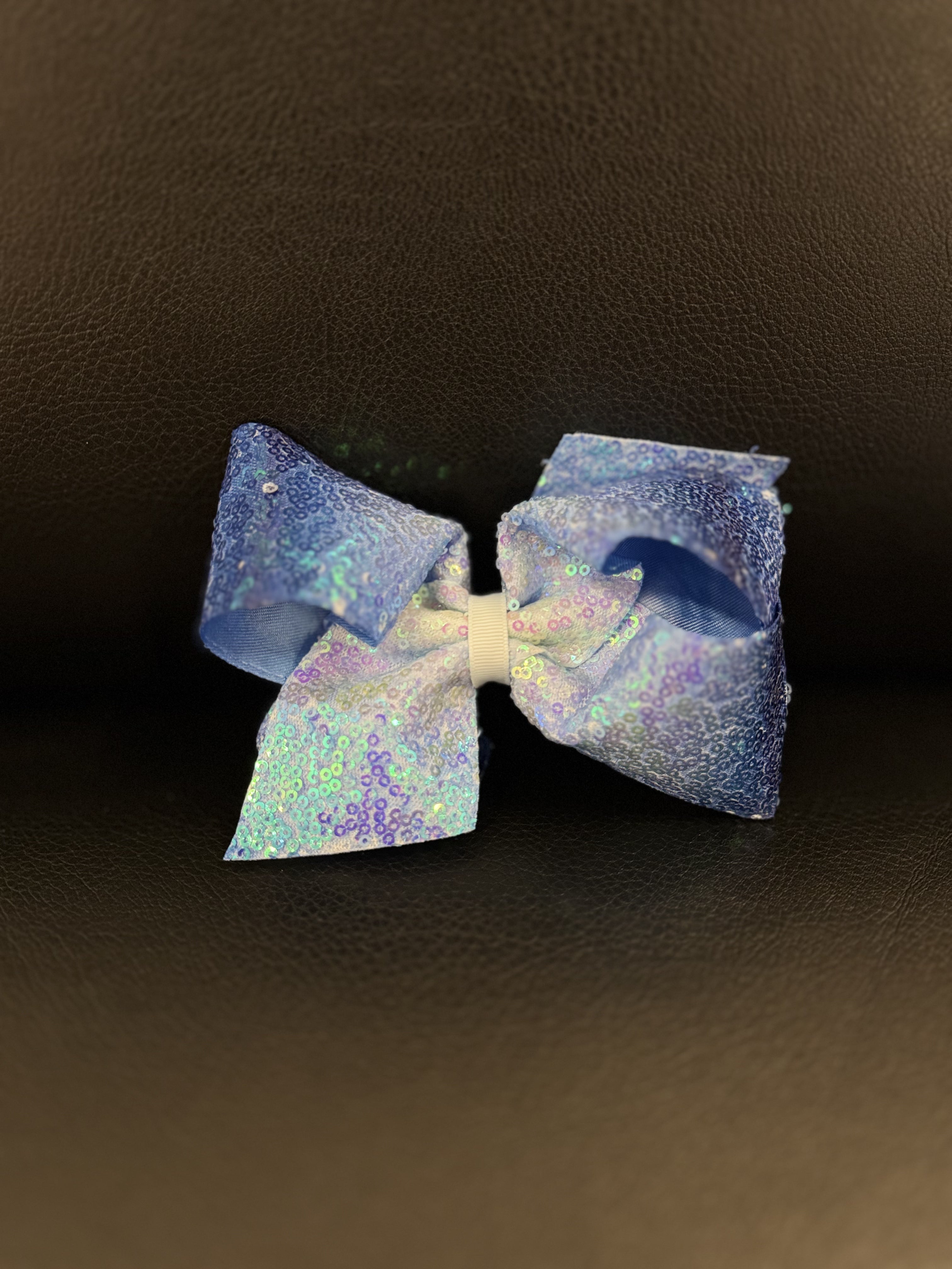 Blue Ombre Sequin Bow