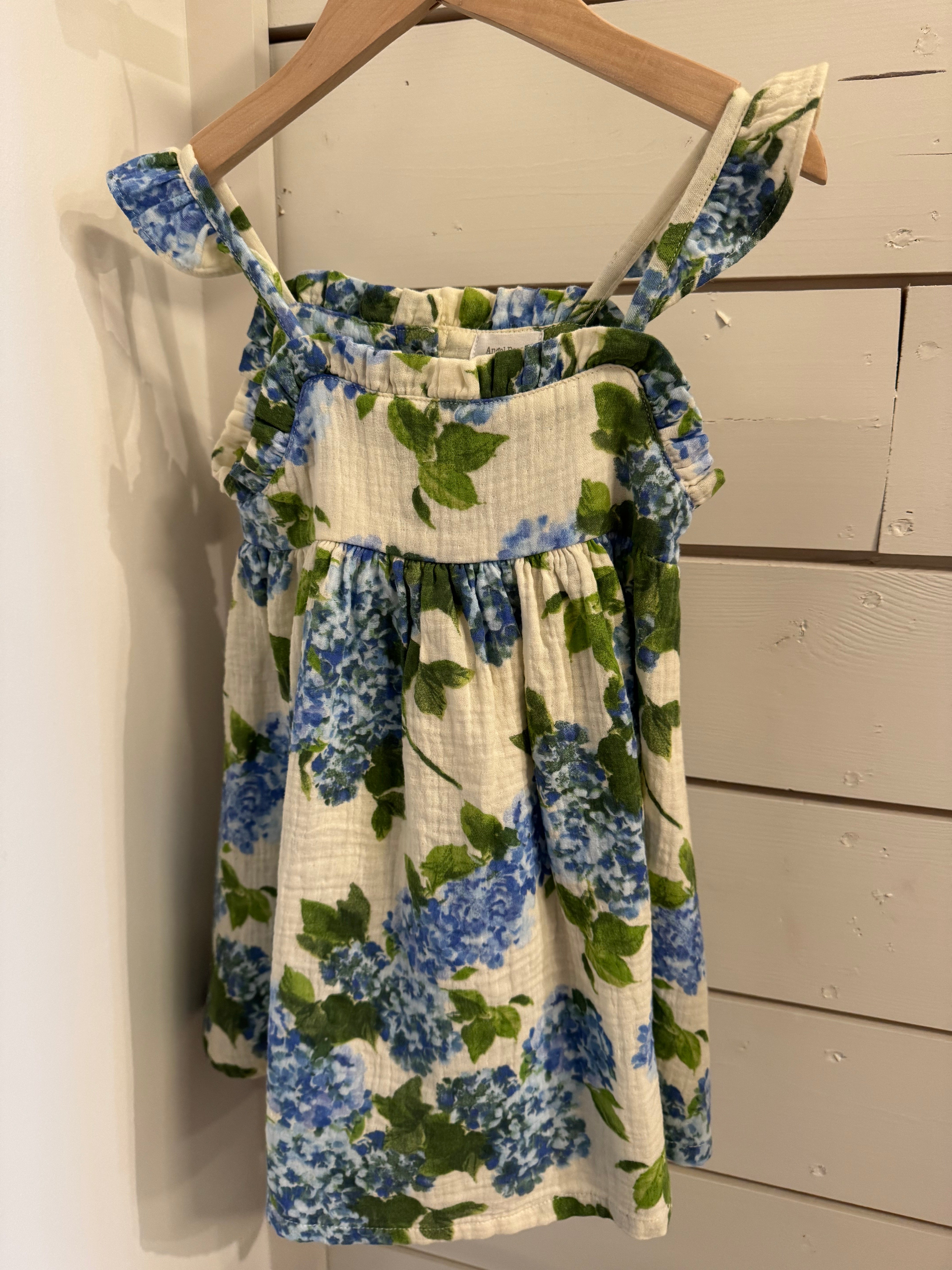 Angel Dear - Ruffle Sundress with Hydrangeas