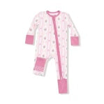 Angel Dear - Ogee Lace Floral 2 Way Zipper Romper