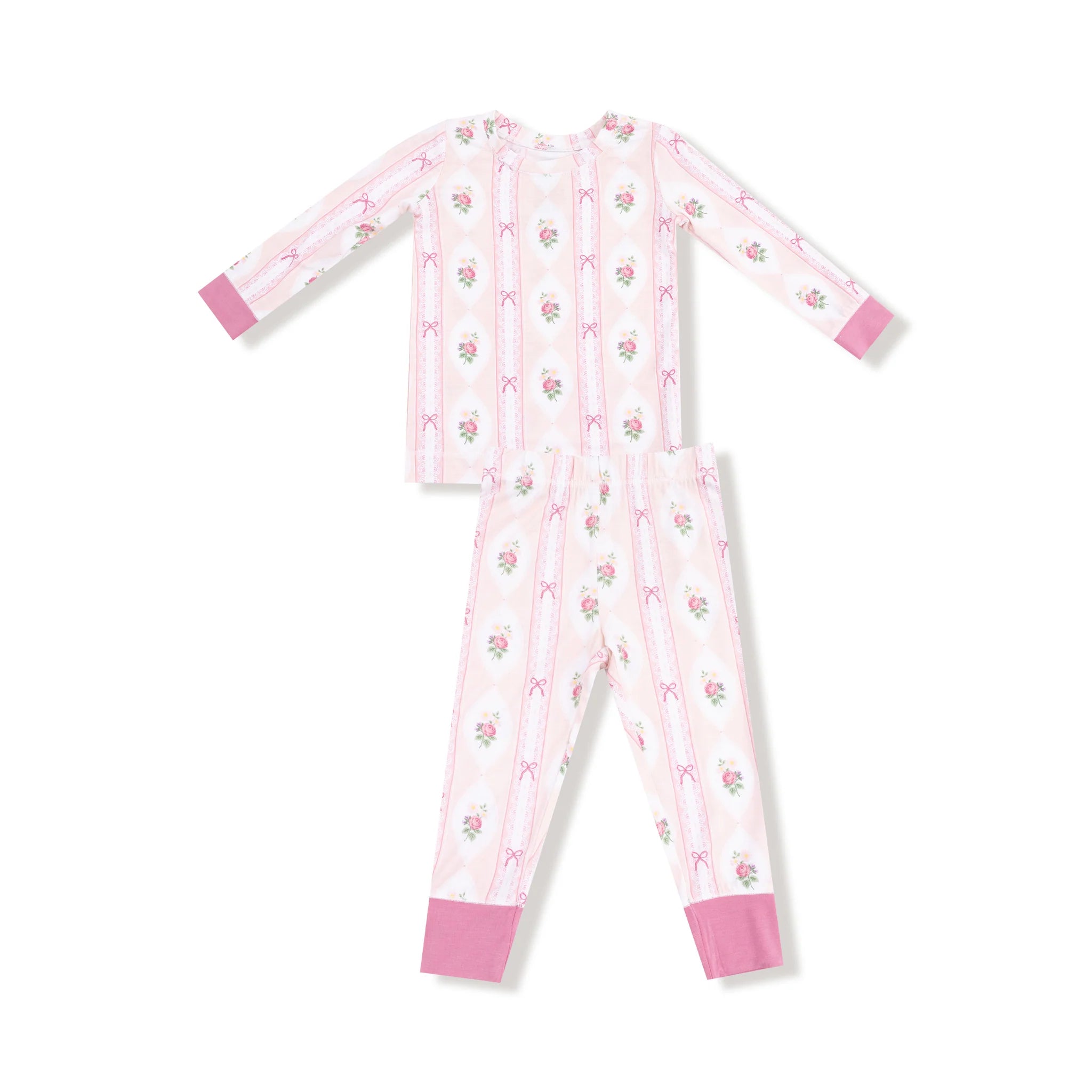 Angel Dear - Ogee Lace Floral Loungewear Set