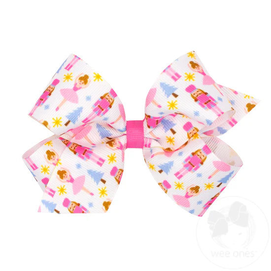 Medium Pink Nutcracker Bow